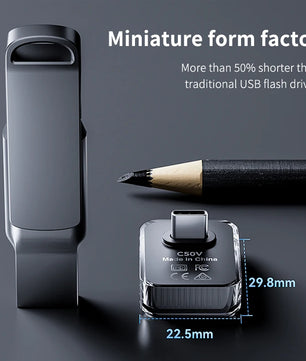 64GB-256GB Metal High Speed USB 3.2 Mini Pendrive