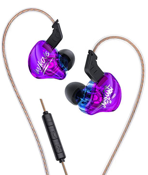 PVC Wired Dynamic IEM Cable Monitor Earphones For Sleeping