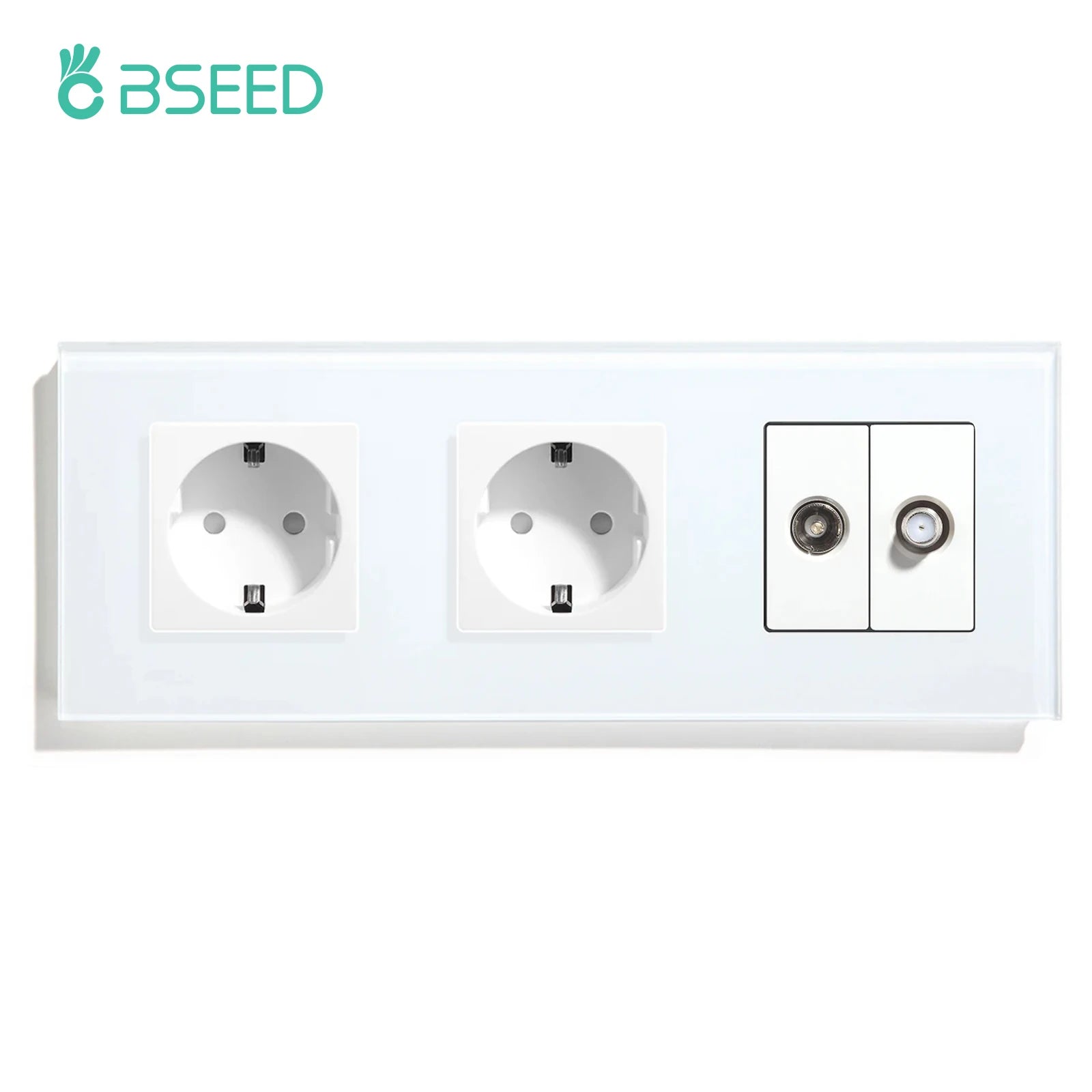 Bseed 16A Glass Panel Wireless WIFI Control Smart Power Socket