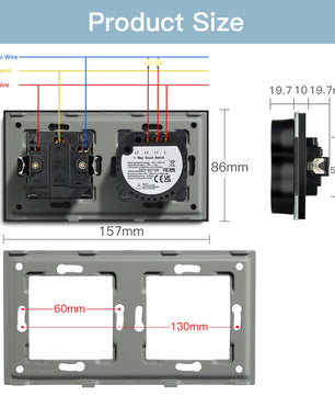 Bseed 10A Glass Panel Wireless WIFI Control Smart Power Socket