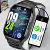 Silica Gel Waterproof Android Square Shaped Amoled Screen Smartwatch
