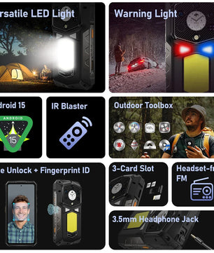 21200mAh 512GB Android Armor 29 Pro 5G Rugged Smartphone