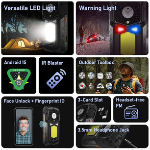 21200mAh 512GB Android Armor 29 Pro 5G Rugged Smartphone