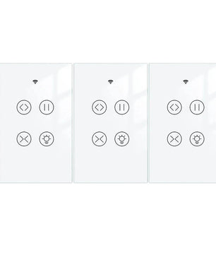MOES Tuya Smart WiFi RF Glass Panel Curtain Touch Switch