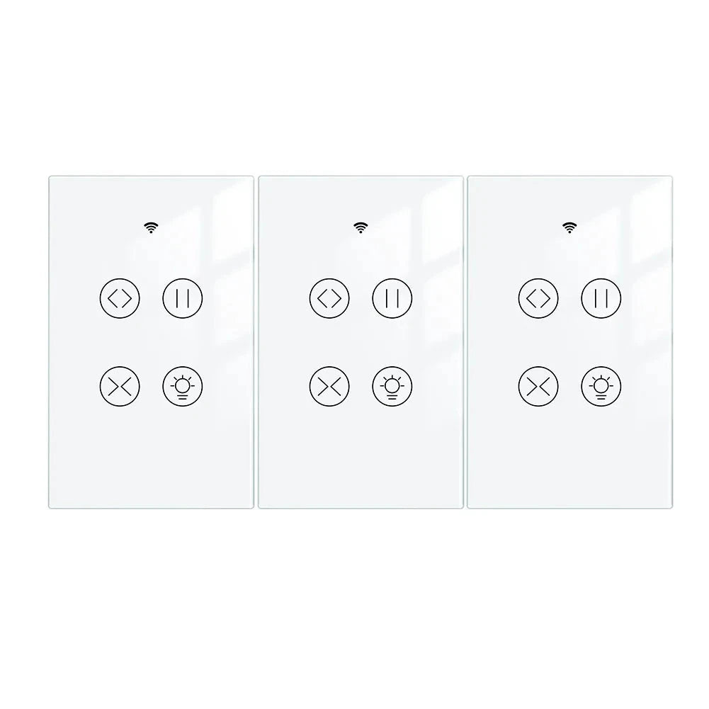 MOES Tuya Smart WiFi RF Glass Panel Curtain Touch Switch