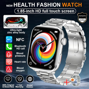 Rubber Waterproof Android Square Shaped Amoled Screen Smartwatch