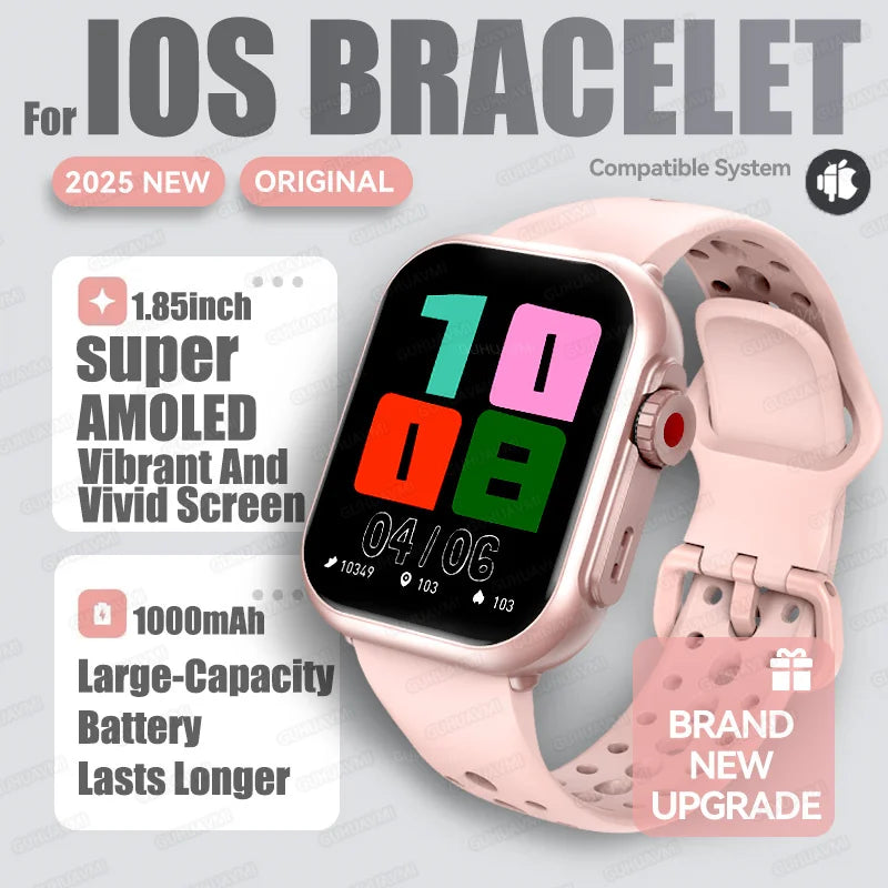 Silica Gel Waterproof Android Square Shape On-Wrist Smartwatch