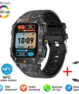 Silica Gel Waterproof Android Square Shaped Bluetooth Smartwatch