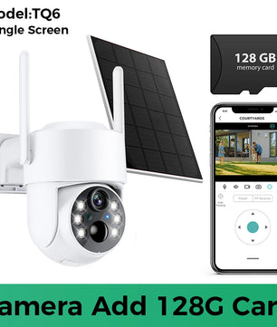 1080p 8MP 4K Solar Wifi Outdoor Dual Lens Surveillance Camera