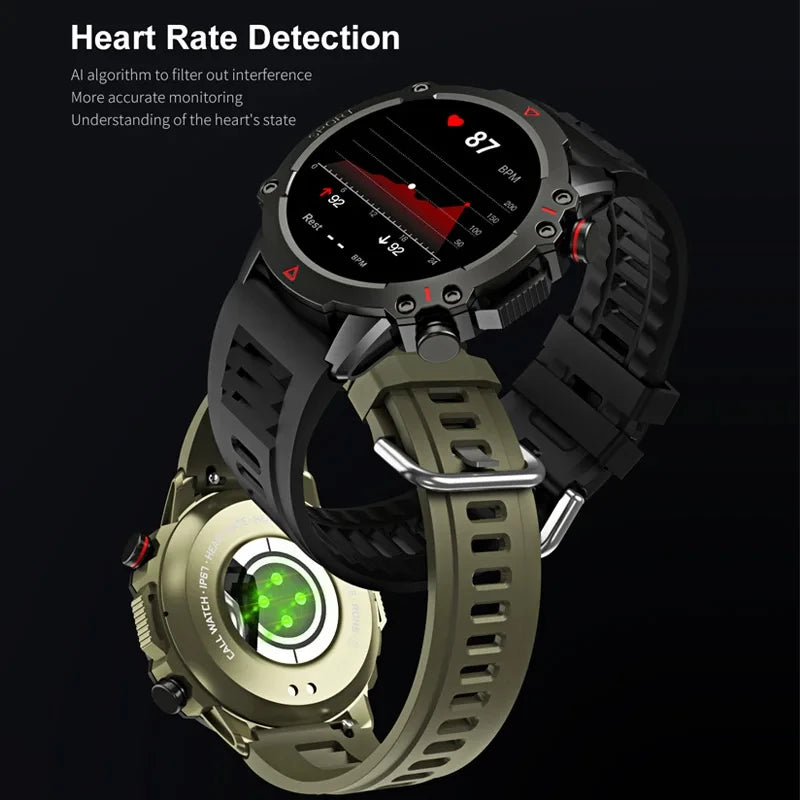 Silica Gel Waterproof Round Shaped Fitness Tracker Smartwatch