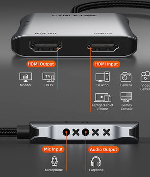 30Hz USB 3.0 HDMI Compatible Gaming Video Capture Card