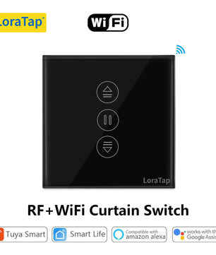 LoraTap 240V Plastic WiFi Blinds Roller Shutter Curtain Switch