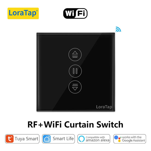 LoraTap 240V Plastic WiFi Blinds Roller Shutter Curtain Switch