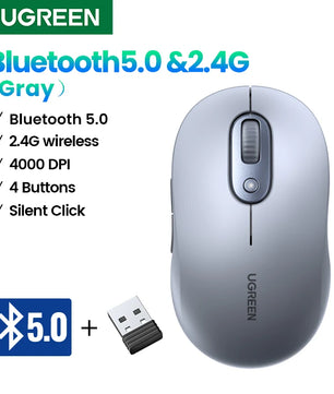 Ugreen 4000 DPI USB Support Wireless Portable Battery Office Mouse