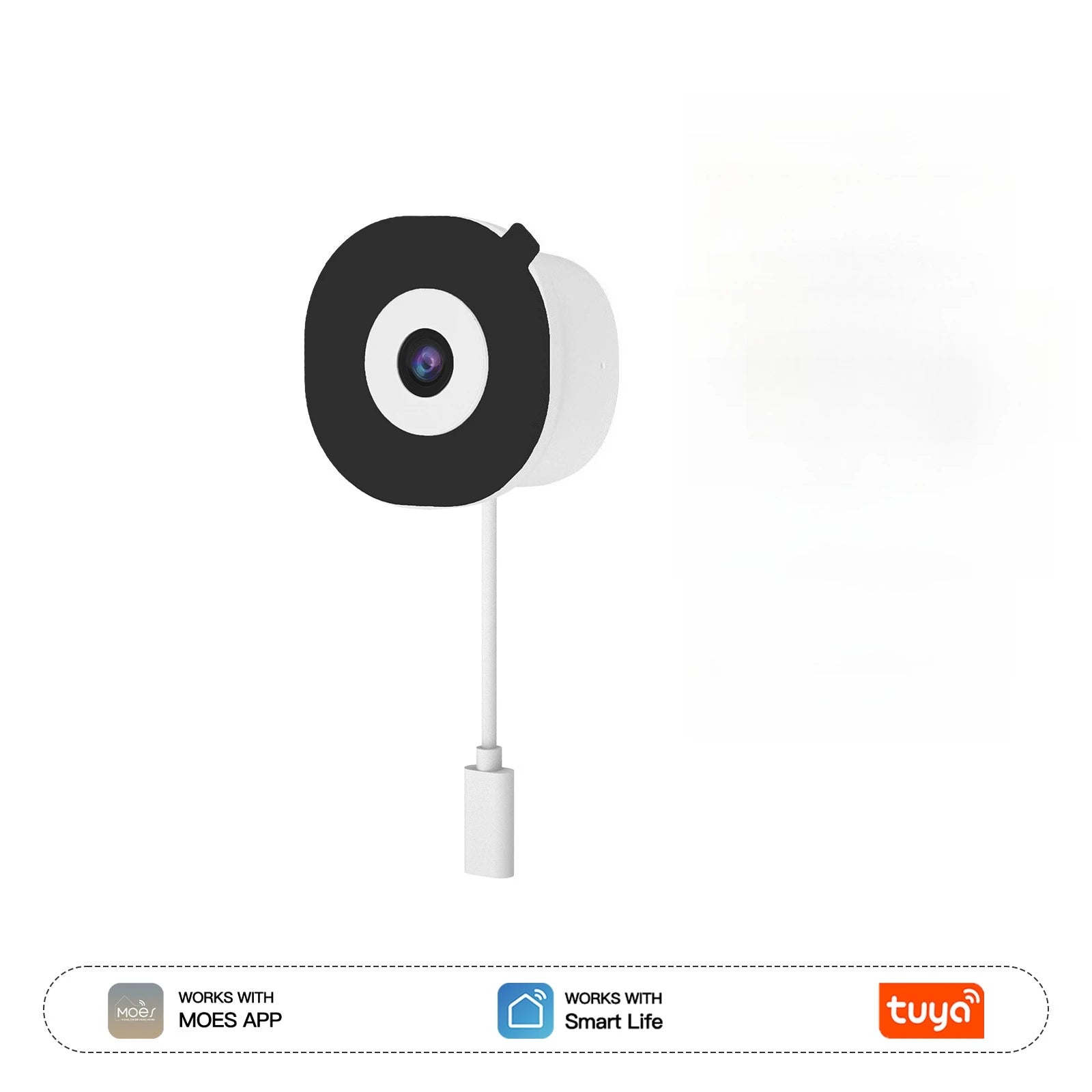 2.4GHz 3MP MOES Tuya Glass Surface WiFi Smart Window Camera