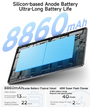 128G 256G 8860mAh 11.1'' 144Hz Fast Charging Lenovo Tablet