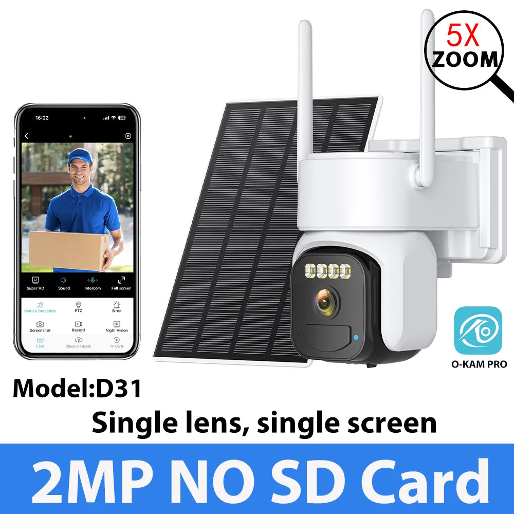 10MP 10X Zoom Solar Wireless Outdoor HD Surveillance Camera