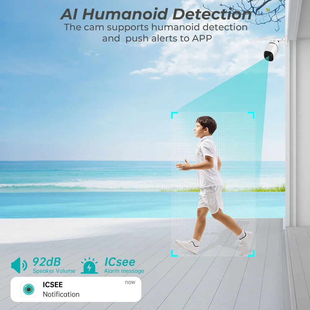 IP66 5MP 128G Outdoor Waterproof Surveillance Camera