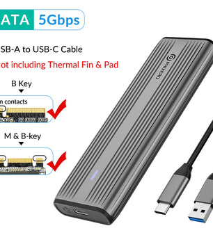 Aluminum M.2 NVMe SATA Dual Protocol Solid State Drive
