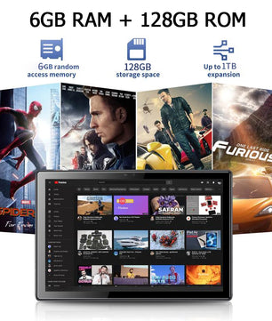 6000mAh 5MP 6GB RAM 128GB ROM Fast Charging 10.1 Inch Tablet