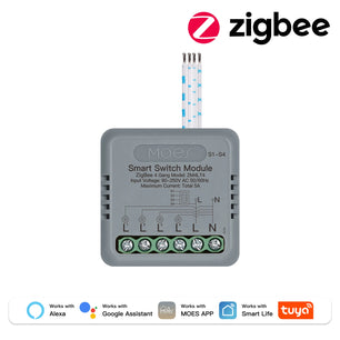 MOES WiFi Zigbee Smart Switch Module 1-4 Gang with Voice Control