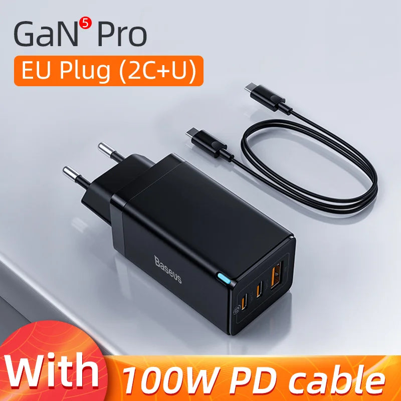 Baseus 65W USB Type-C Charger For iPhone 12 Pro Max and MacBook