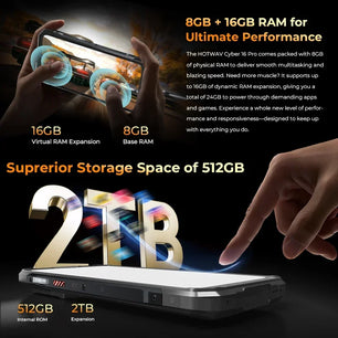 6280mAh 512GB Cyber 16 Pro 4G Android Fast Charging Smartphone