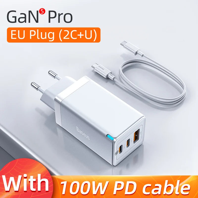 Baseus 65W USB Type-C Charger For iPhone 12 Pro Max and MacBook