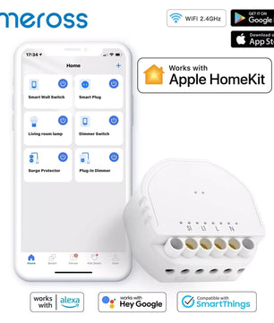 Meross 10A Alloy 1 Gang 1 Way HomeKit Wifi Smart Switch Module