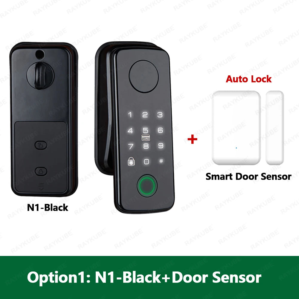 Aluminium Alloy Fingerprint Bluetooth Reversible Handle Door Lock