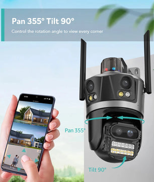 Boavision 6MP WIFI 4 Screen Auto Tracking Security Dome Camera