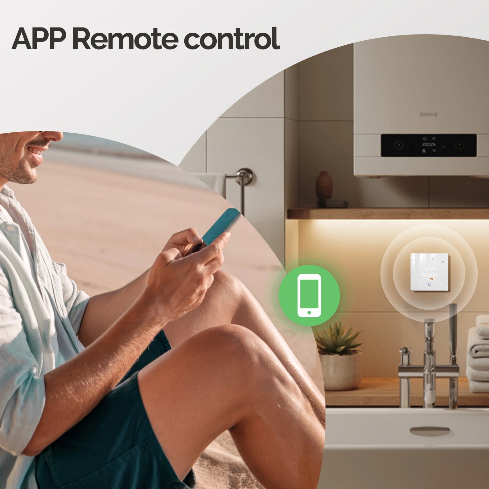 MOES WiFi ZigBee Smart Thermostat Battery Gas Boiler Alexa Google Home