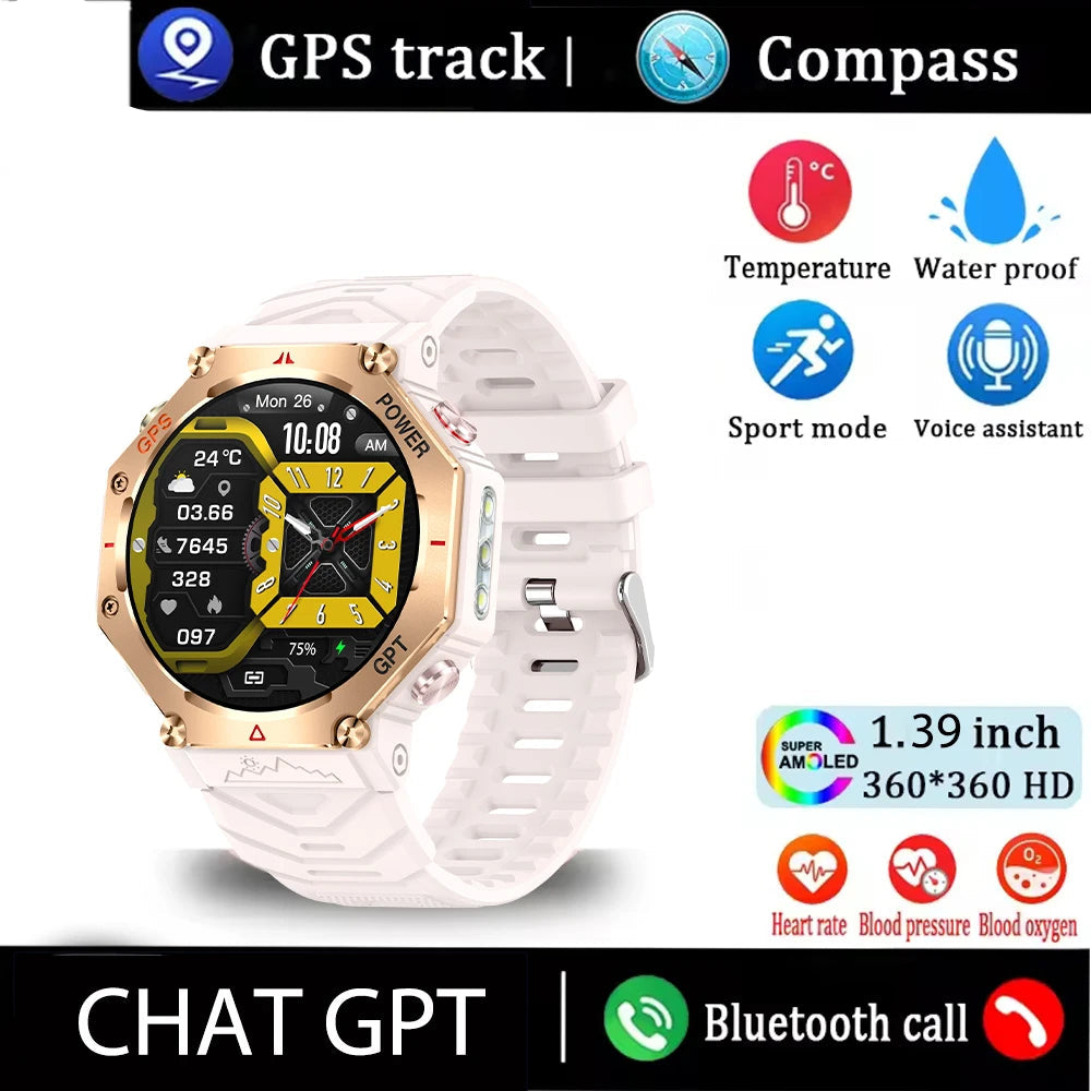 Silica Gel Amoled Display Waterproof Android Round Shape Smartwatch