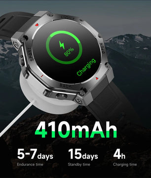 Silica Gel Waterproof Android Round Distance Tracker Smartwatch