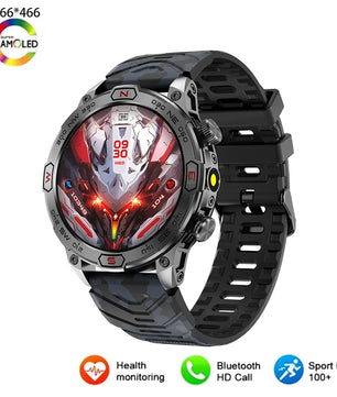 Alloy Waterproof Round Shaped On Wrist Outdoor Sports Smartwatch