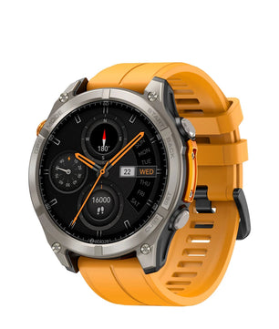 Silica Gel Amoled Screen Waterproof Android Round Smartwatch