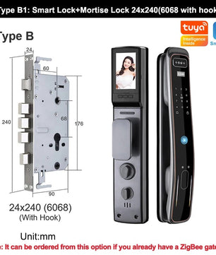 RayKube Aluminium Alloy Fingerprint Digital Smart Door Lock