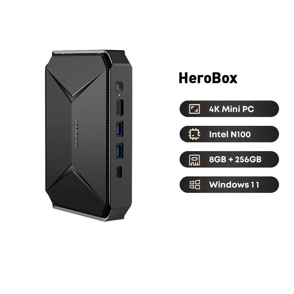 HeroBox Intel Celeron N100 Quad-Core Mini WIFI Desktop Computer