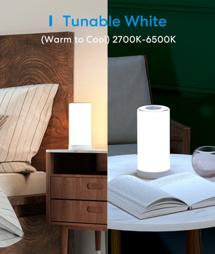 Meross Plastic Smart WiFi LED Night Light Dimmable Bedside Lamp