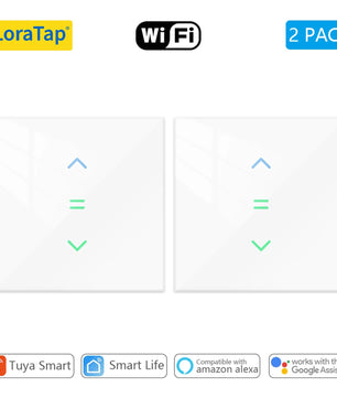 LoraTap 240V Plastic Automatic Remote Control Roller Shutter Switch