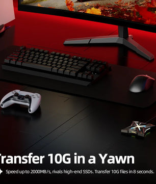 4TB-2TB USB3.2 Gen2 Type C Magnetic External Hard Drive 