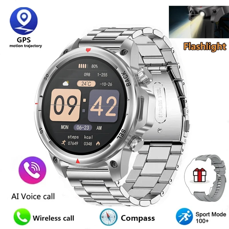 Alloy Waterproof Android Round Shaped Bluetooth Smartwatch