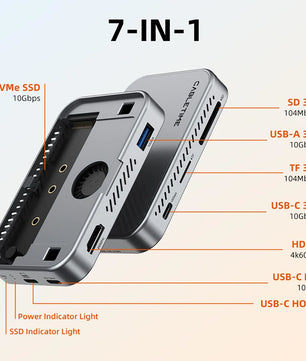 7-IN-1 Aluminum Shell USB 3.0 Solid State Drive For Laptop