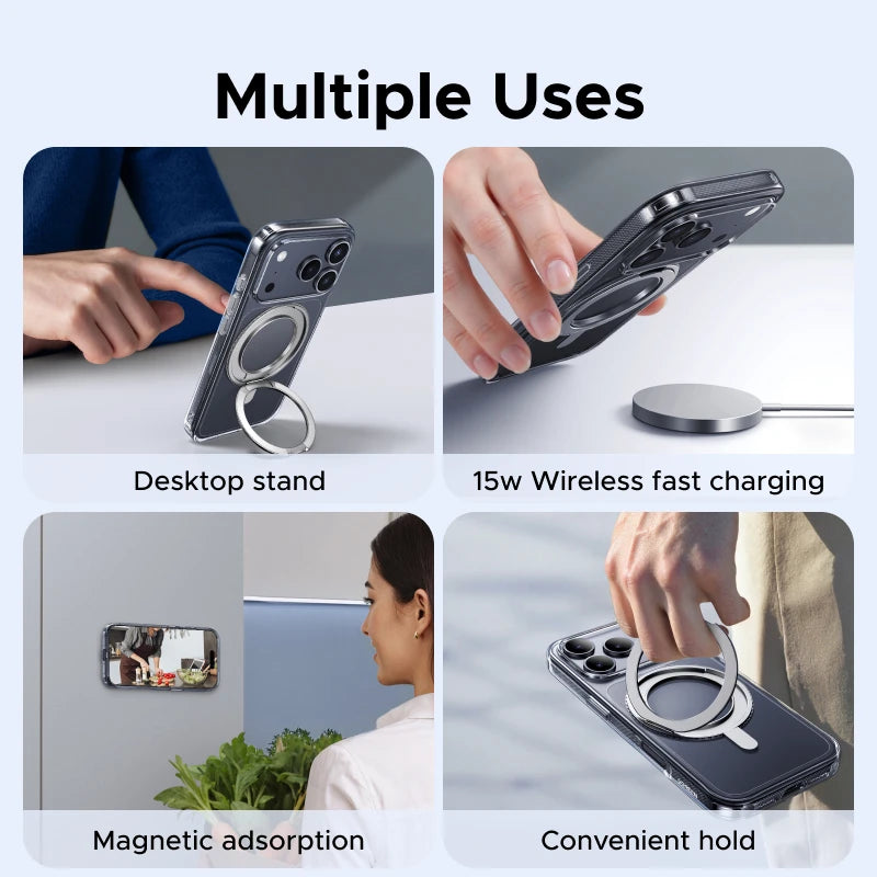 Ugreen TPU 360° Magnetic Stand Case For iPhone 17 Pro