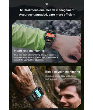 Silica Gel Waterproof Android Square Shaped Bluetooth Smartwatch