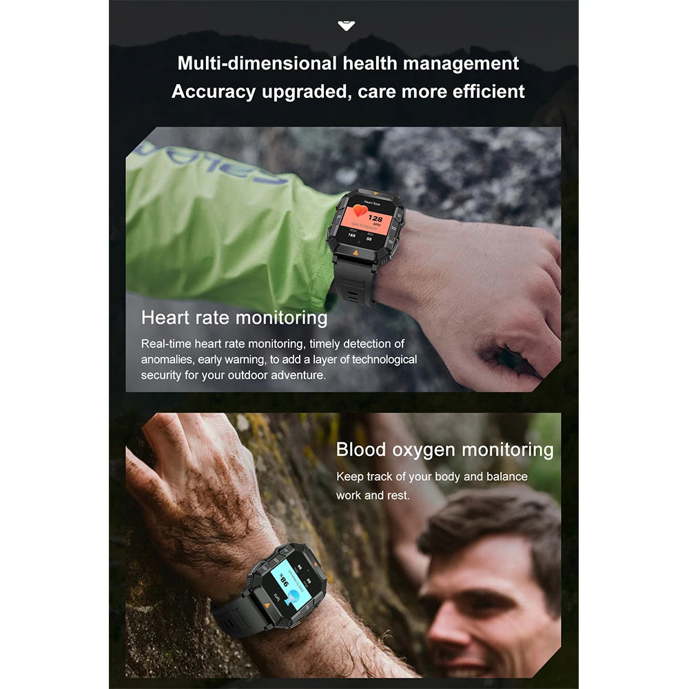Silica Gel Waterproof Android Square Shaped Bluetooth Smartwatch