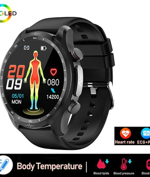 Alloy Waterproof Android Non-Invasive Round Shape Smartwatch