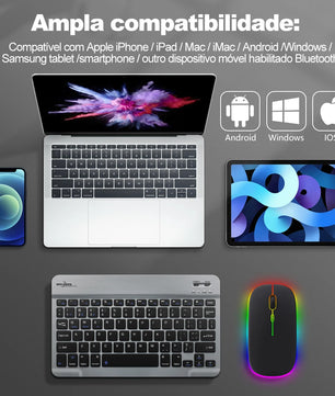 1600 DPI Plastic 2.4G Rechargeable Wireless Keyboard Mouse Kit