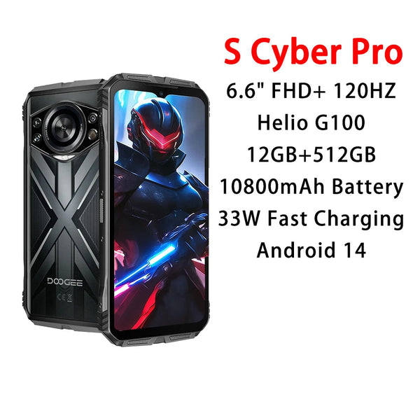S Cyber Pro Rugged Android Normal Screen Fast Charging Smartphone