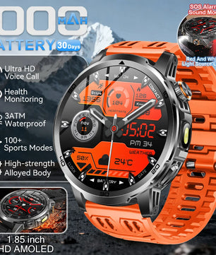 Steel Waterproof Android Round Shape On-Wrist Smartwatch